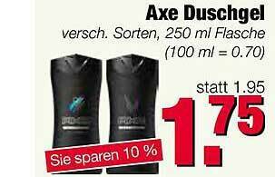 Edeka Scherer Axe Duschgel Angebot