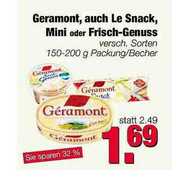 Edeka Scherer Geramont, Auch Le Snack, Mini Oder Frisch-genuss Angebot