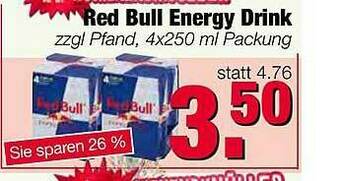 Edeka Scherer Red Bull Energy Drink Angebot