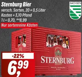 Simmel Sternburg Bier 20 × 0,5 Liter Kasten Angebot