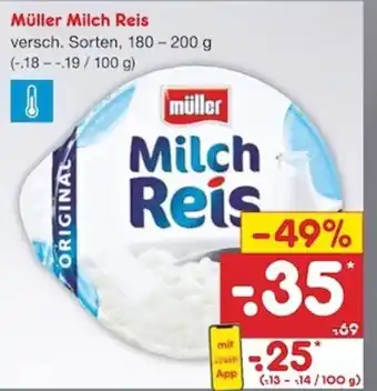 Netto Marken-Discount Müller Milchreis 180-200g Angebot