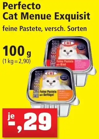 Thomas Philipps Perfecto Cat Menue Exquisit 100 g Angebot