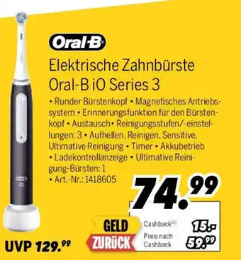 MEDIMAX Oral-B Elektrische Zahnbürste Oral-B IO Series 3 Angebot