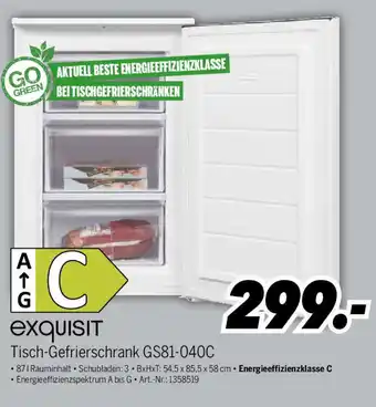 MEDIMAX Exquisit Tisch-Gefrierschrank GS81-040C Angebot