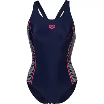 Intersport Arena damen schwimmanzug women's swimsuit v back graphic ems navy-freak rose multi 44 Angebot