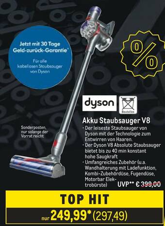 METRO dyson Akku Staubsauger V8 Angebot