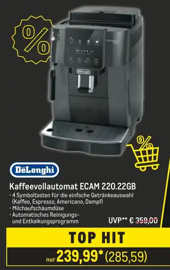 METRO DeLonghi Kaffeevollautomat ECAM 220.22GB Angebot