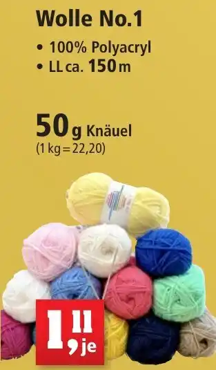 Thomas Philipps Wolle No.1, 50 g Knäuel Angebot