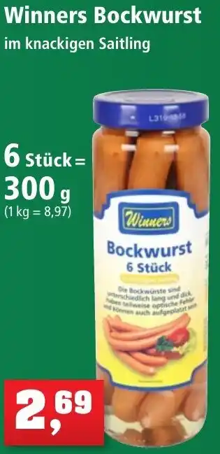 Thomas Philipps Winners Bockwurst 300 g Angebot