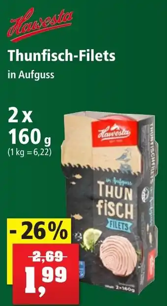 Thomas Philipps Hawesta Thunfisch-Filets 2x160 g Angebot