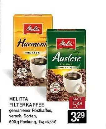 Edeka Zurheide Melitta Filterkaffee Angebot