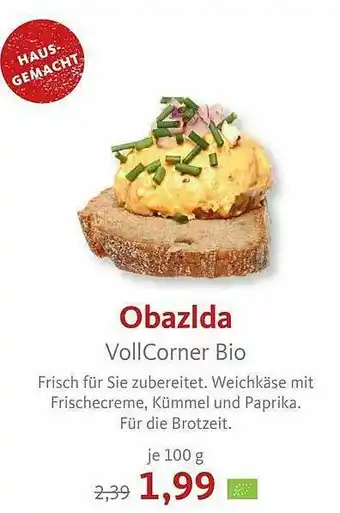 VollCorner Biomarkt Obazlda Vollcorner Bio Angebot