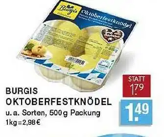 Edeka Zurheide Burgis Oktoberfestknödel Angebot