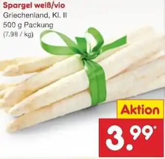 Netto Marken-Discount Spargel Weiß/vio 500g Angebot