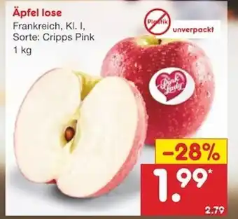 Netto Marken-Discount Äpfel lose 1kg Angebot