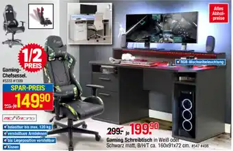 Möbelpiraten Gaming Chefsessel oder Gaming Schreibtisch Angebot