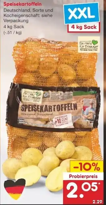 Netto Marken-Discount Speisekartoffeln 4kg Angebot