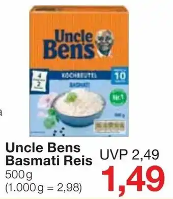 Jawoll Uncle Bens Basmati Reis 500g Angebot