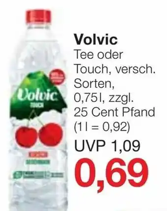 Jawoll Volvic Tee oder Touch 0,75L Angebot