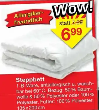 Jawoll Steppbett Angebot