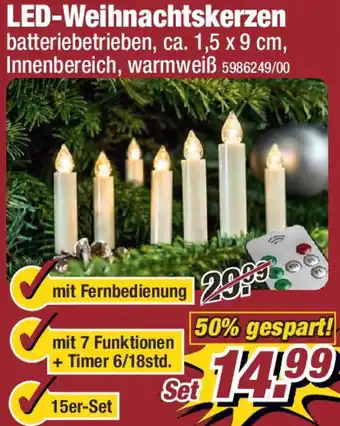 Poco LED-Weihnachtskerzen Angebot