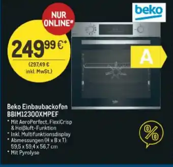 METRO Beko Einbaubackofen BBIM12300XMPEF Angebot