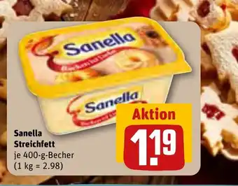 REWE Sanella Streichfett je 400 g Angebot