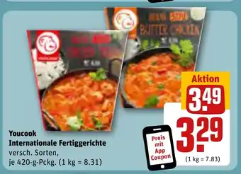 REWE Youcook Internationale Fertiggerichte je 420 g Angebot