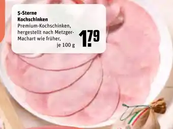 REWE 5-Sterne Kochschinken je 100 g Angebot