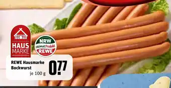 REWE REWE Hausmarke Bockwurst je 100 g Angebot