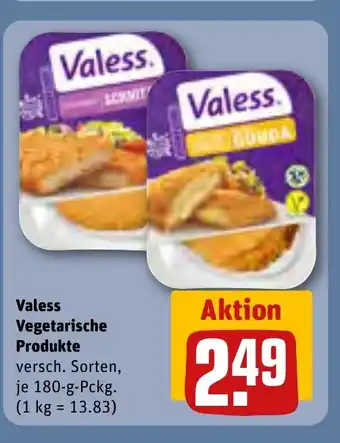 REWE Valess Vegetarische Produkte je 180 g Angebot