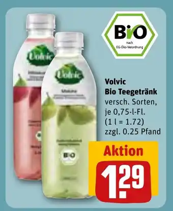 REWE Volvic Bio Teegetränk je 0,75-l-Fl. Angebot