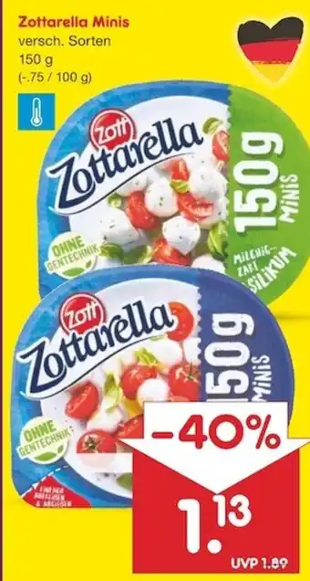 Netto Marken-Discount Zottarella Minis 150g Angebot