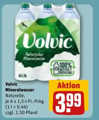 REWE Volvic Mineralwasser Naturelle je 6 x 1,5-l-Fl Angebot