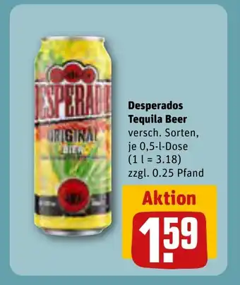 REWE Desperados Tequila Beer  je 0,5 l Angebot