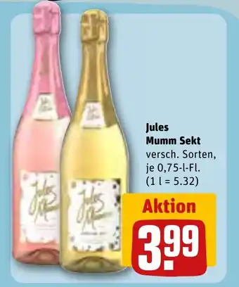 REWE Jules Mumm Sekt  je 0,75-l-Fl Angebot