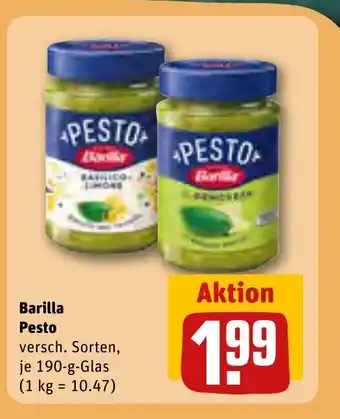 REWE Barilla Pesto je 190 g Angebot