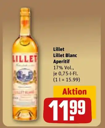 REWE Lillet Lillet Blanc Aperitif je 0,75-1-Fl Angebot