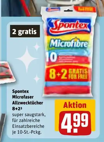 REWE Spontex Microfaser Allzwecktücher Angebot