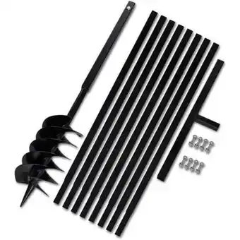 ManoMano Erdbohrer mit griff 150 mm verlängerungsrohr 9 m vidaxl620811 Angebot