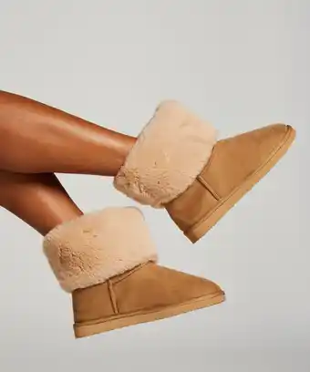 Hunkemöller Hunkemöller pantoffeln in wildleder-optik beige Angebot