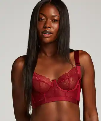 Hunkemöller Hunkemöller unwattierter longline-bügel-bh mila rot Angebot