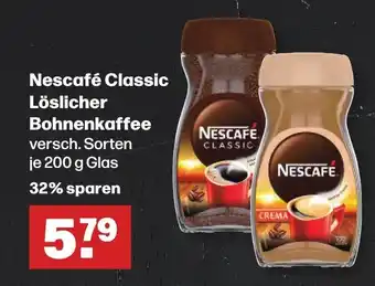 Handelshof Nescafé Classic Löslicher Bohnenkaffee versch. Sorten je 200 g Angebot