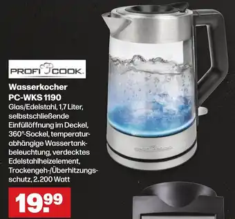 Handelshof PROFI COOK Wasserkocher PC-WKS 1190 Angebot