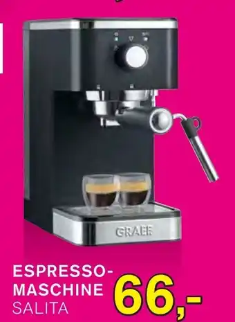 KODi GRAEF ESPRESSO-MASCHINE SALITA Angebot