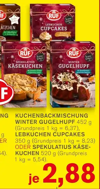 KODi RUF KUCHENBACKMISCHUNG WINTER GUGELHUPF 452 g Angebot