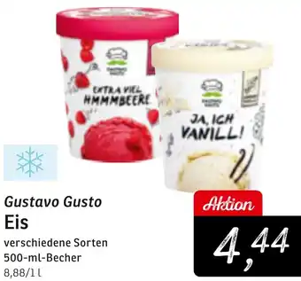 KONSUM Gustavo Gusto Eis 500 ml Becher Angebot