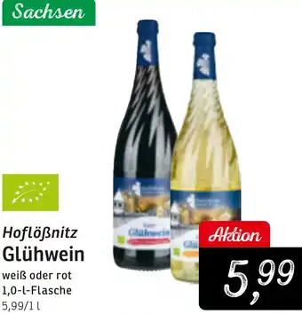 KONSUM Hoflößnitz Glühwein 1,0 L Flasche Angebot