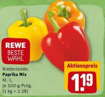 REWE PETZ Paprika Mix 500g Angebot