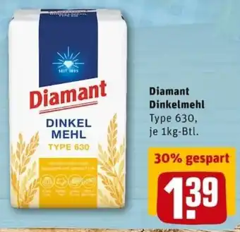 REWE PETZ Diamant Dinkelmehl Type 630, 1kg Angebot